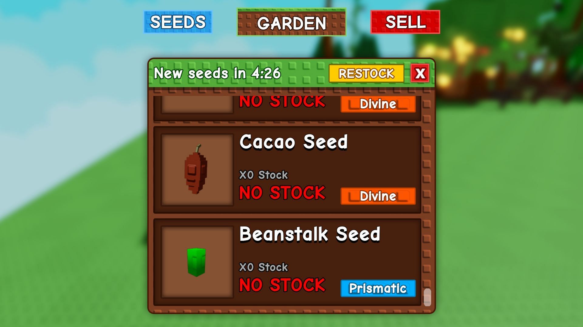 There are various new crops in the game (Image via Roblox)